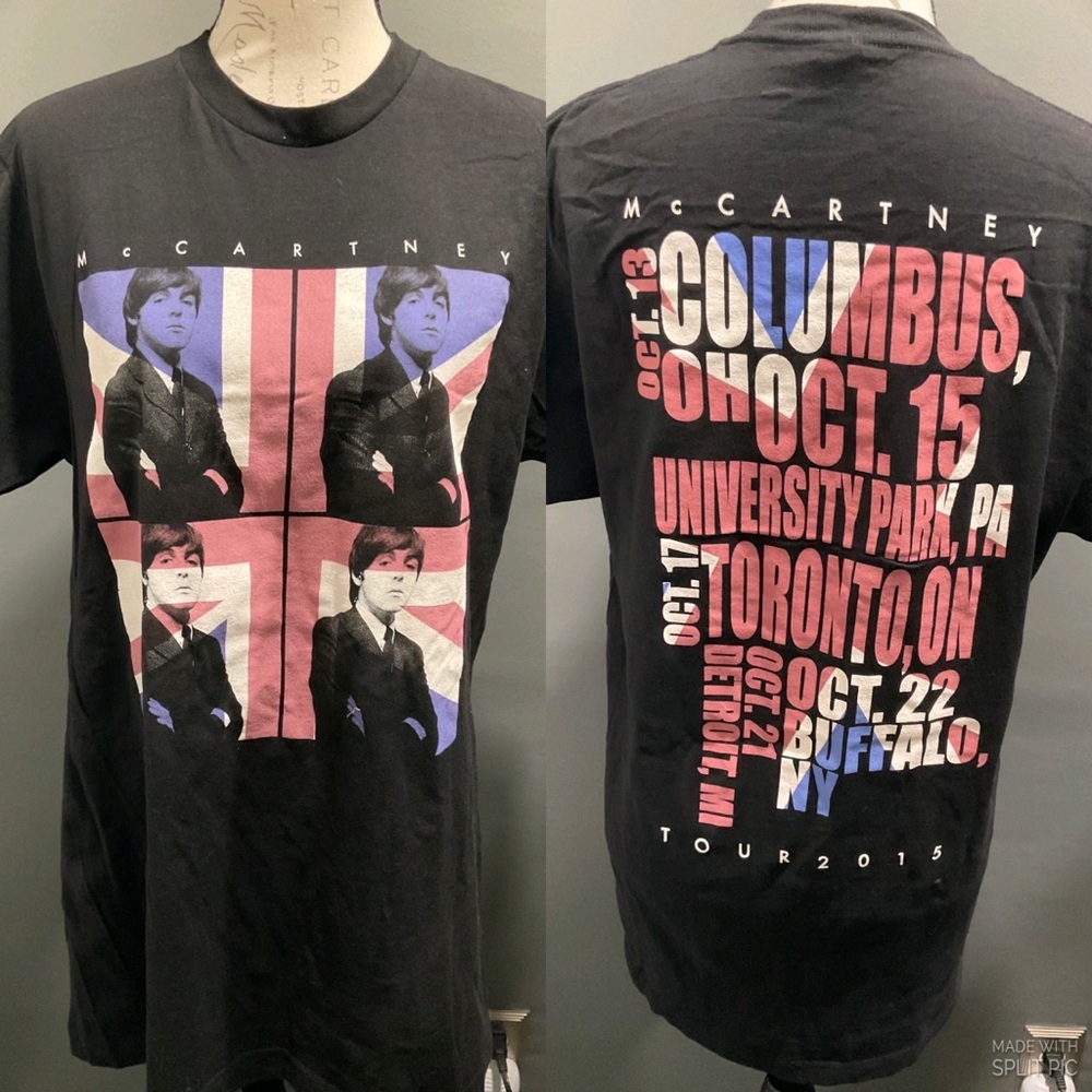 NWOT McCARTNEY‎ TOUR SHIRT BY TULTEX